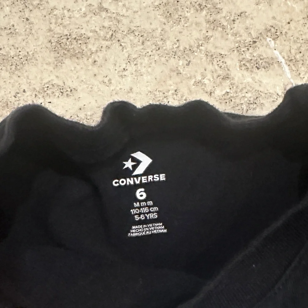 Converse Black Tee with Yellow Sneaker Graphic - Picture 4 of 4